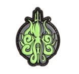 RELEASE THE KRAKEN RUBBER PATCH NEON GREEN (JTG)