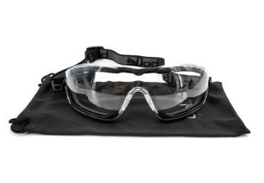 GAFA BOLLE COBRA CRISTAL TRANSPARENTE NEGRA