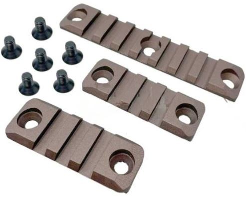 FOUR RIFLE ALUMINUM RAIL SET FOR GEISSELE STYLE HANDGUARD (T