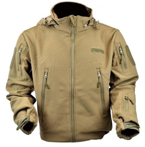 JS-TACTICAL SHARK SKIN JACKET BROWN MEDIUM SIZE