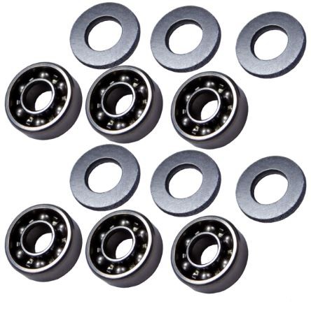 OPEN STEEL BEARINGS BUSHINGS 8 MM FOR A&K MINIMI / M60 / MK4