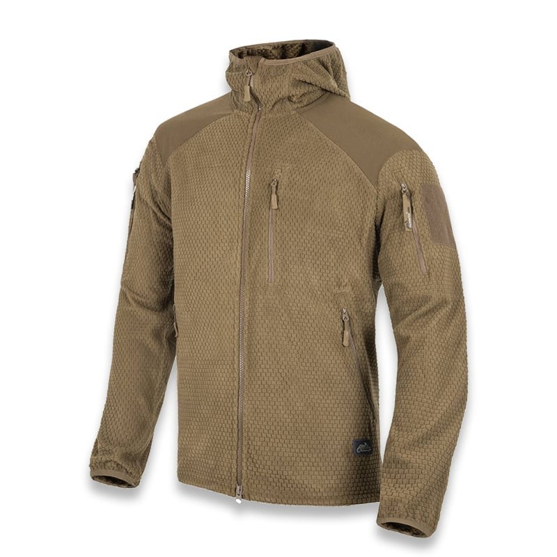 HELIKON-TEX ALPHA HOODIE JACKET GRID FLEECE COYOTE M