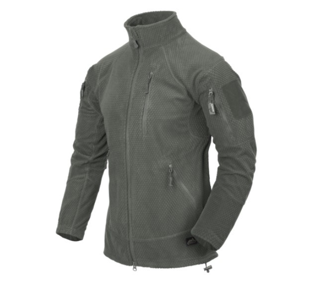 HELIKON-TEX ALPHA TACTICAL JACKET FLEECE FOLIAGE GREEN M
