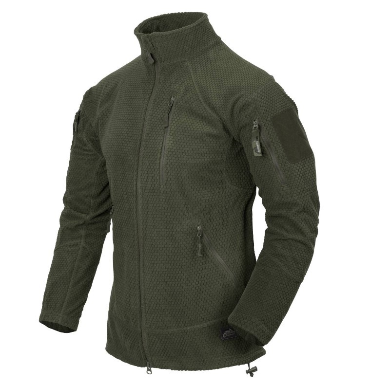 HELIKON-TEX ALPHA TACTICAL JACKET FLEECE OLIVE GREEN L