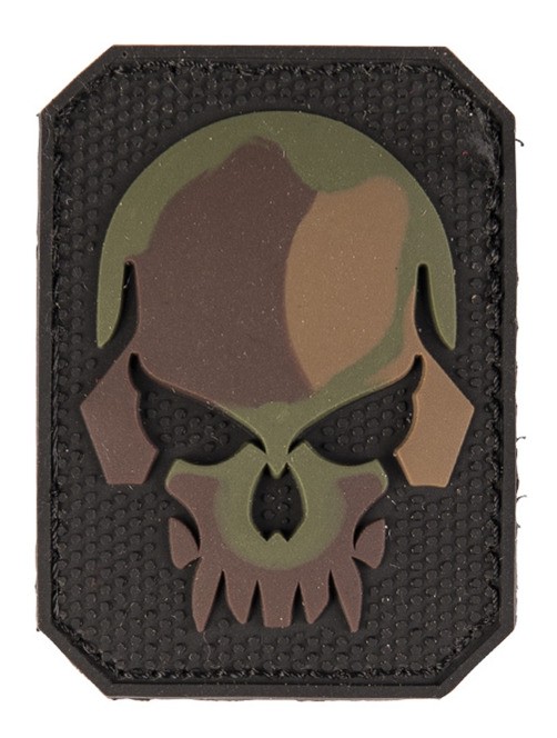 PVC PATCH SKULL CAMO