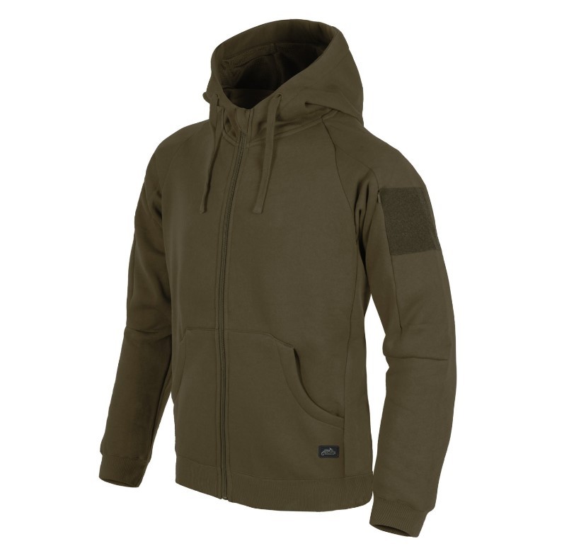 HELIKON-TEX URBAN TACTICAL HOODIE LITE FULL ZIP GREEN XS