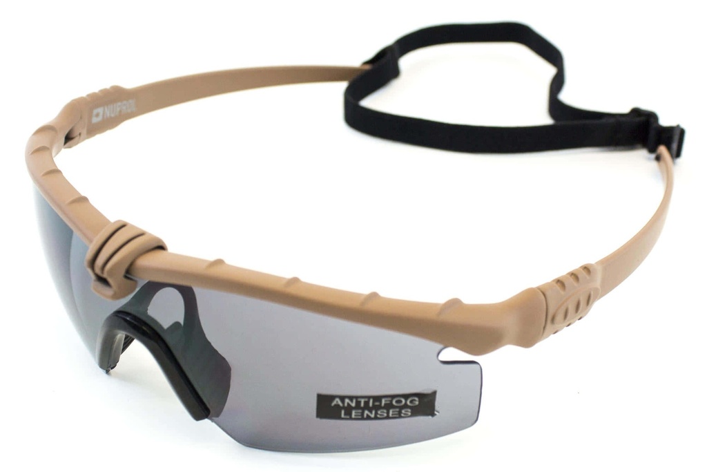 BATTLE PRO THERMAL TAN / SMOKE GOGGLES - NUPROL