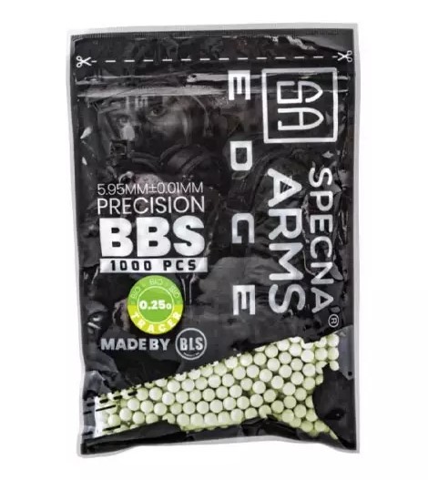 1000 X 0.25G GREEN TRACER BBS BIO EDGE SPECNA ARMS