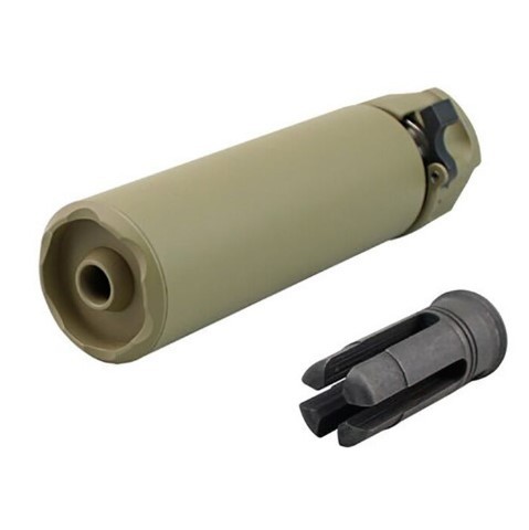 5KU SF 556 MINI SOCOM SILENCER WITH HIDER FOR 14MM- ELECTRIC