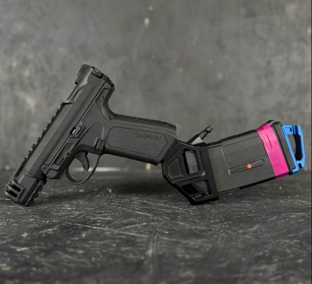 AIRTAC CNC ANGLED HPA ADAPTER - 2 IN 1 GLK + CAPA - BLACK