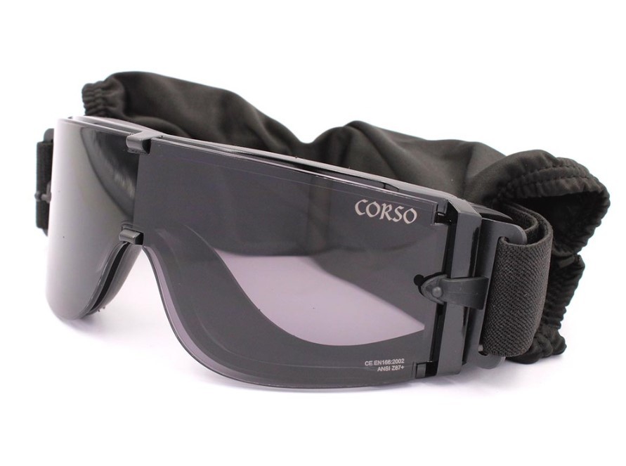 GAFA CORSO REVENGE MK800 3 LENTES NEGRA