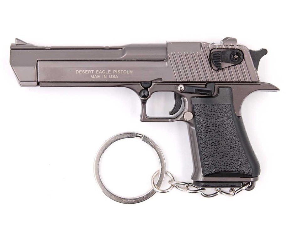 LLAVERO PISTOLA DESERT EAGLE 8.9 CM GRIS