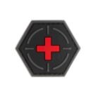 [238144] TACTICAL MEDIC RUBBER PATCH BLACKMEDIC (JTG)