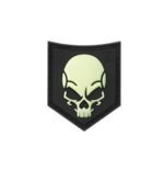 [238496] SOF SKULL RUBBER PATCH GLOW IN THE DARK (JTG)