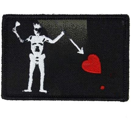[246477] TMC BLACKBEARD VELCRO PATCH (BLACK)