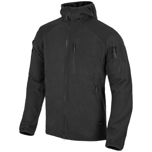 [251907] HELIKON-TEX ALPHA HOODIE JACKET GRID FLEECE BLACK S