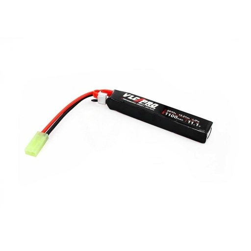 [250092] BATERIA VLC PRO LIPO 11.1V 1100MAH 25C/50C 1STICK NEGRA