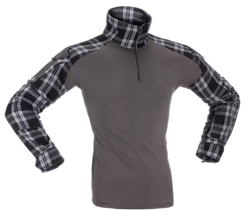 [262019] FLANNEL COMBAT SHIRT BLACK (INVADER GEAR) XL