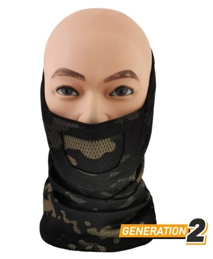 [272421] FACE WARRIOR - MULTICAMBLACK - CYGNUS ARMORY